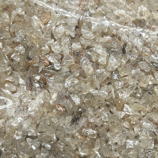 Pearl White - Crushed Glass - 150 grams, Uncategorized, fenkraft art resin