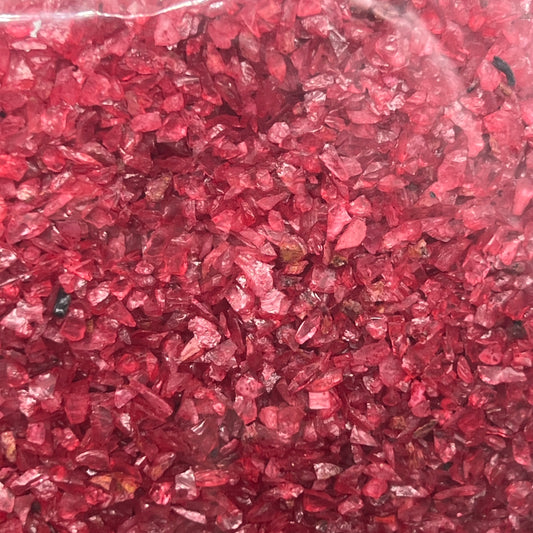 Red - Crushed Glass - 150 grams, Uncategorized, fenkraft art resin